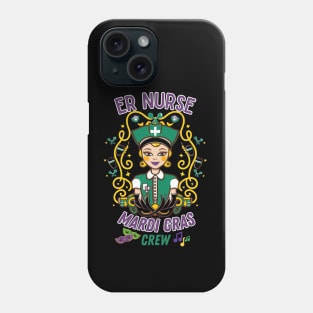 RN Mardi Gras Nurse Crew Family Group Nursing Lovers Phone Case