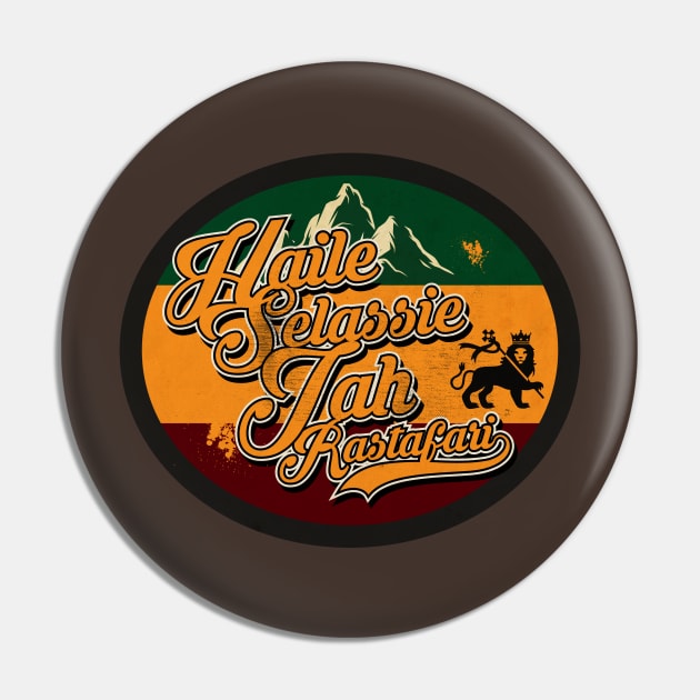 Haile Selassie I Vintage Pin by CTShirts