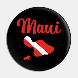 Maui Diver Down Flag – Scuba Diving Vacations Pin