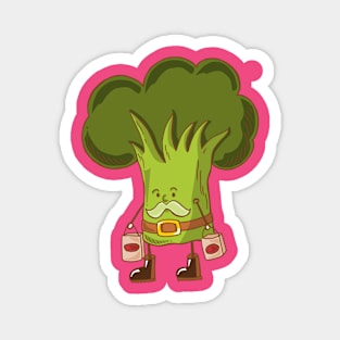 Mr. Broccoli Christmas shopping Magnet