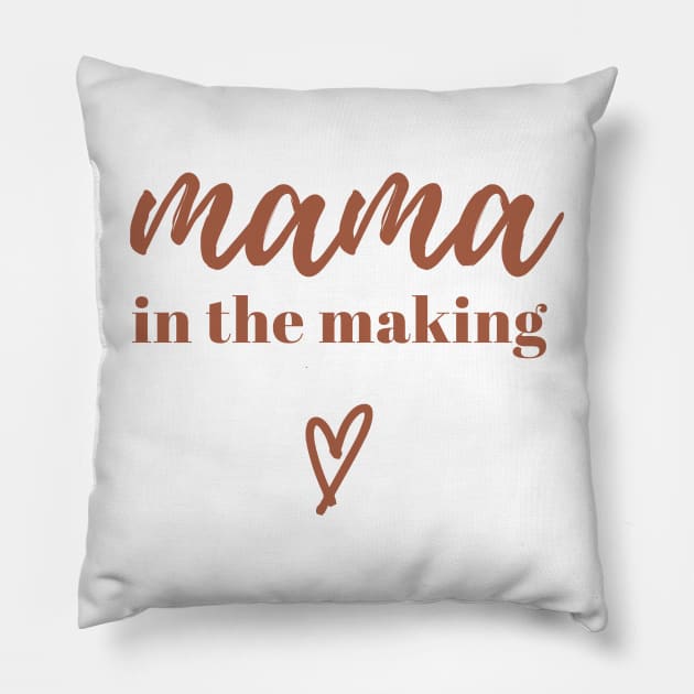 Mama in the Making: Blooming with Motherhood Pillow by neverland-gifts