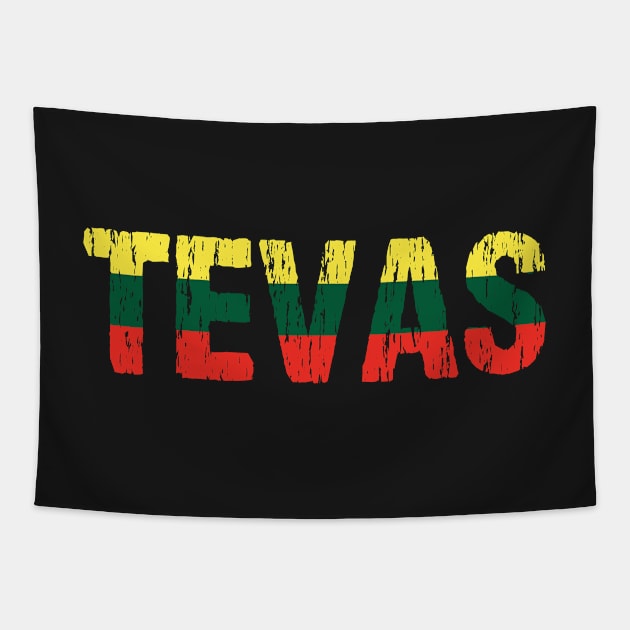 Lithuanian Tevas Dad Father Tetis Lietuva Flag Tapestry by Nirvanibex