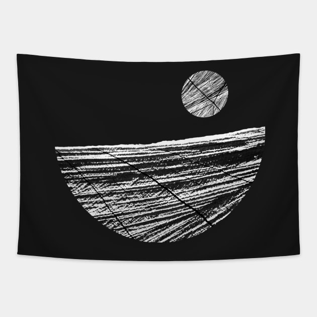 Lunar Woodscape Tapestry by jonaskobb