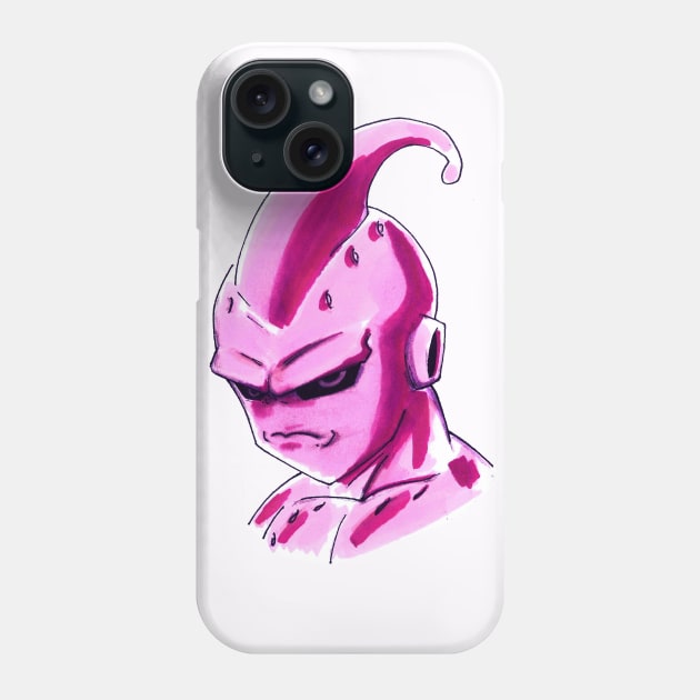 Kid buu, perfect majin buu in dragonball Phone Case by jorge_lebeau