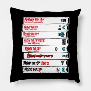 Jason VHS tapes collection Pillow