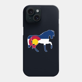 Colorado Flag Horse Phone Case