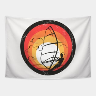 Windsurfing Windsurfer Retro Surfer Tapestry