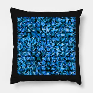 Wild Blue Chaos Pillow