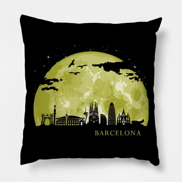 Barcelona Pillow by Nerd_art