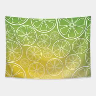 Citrus Slices (green/yellow) Tapestry