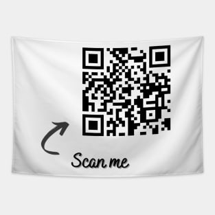 QR Code Designs (Scan for Message) Tapestry