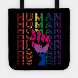 Pride LGBT Strong Hand Bisexual Human Gay Rainbow Gift Tote