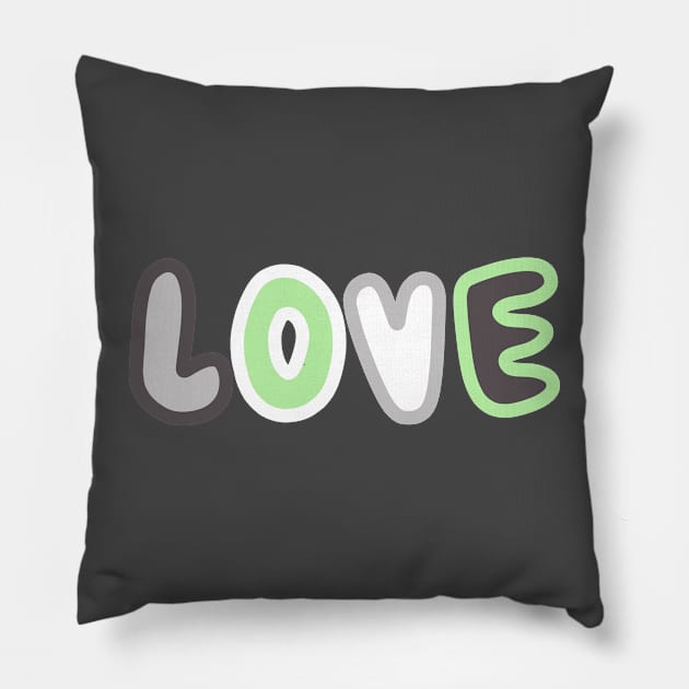 agender love Pillow by gray-cat