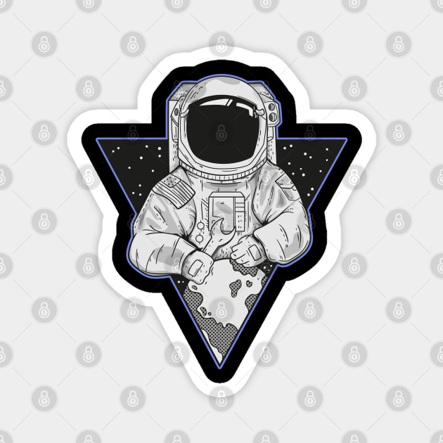 astronaut Magnet by PaperHead