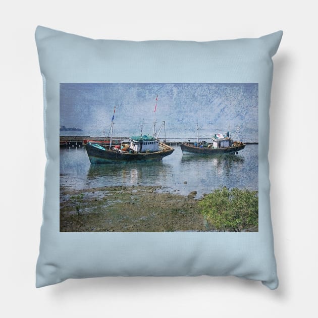 Boats Pillow by vadim19
