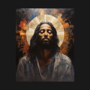 African American Art Black Jesus Christ in Prayer T-Shirt