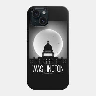 Washington Poster Design Phone Case