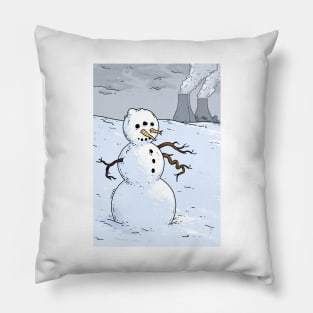 Nuclear Snowman Pillow