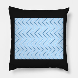 Abstract zigzag - blue. Pillow