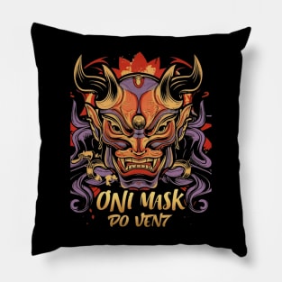 Oni mask Pillow