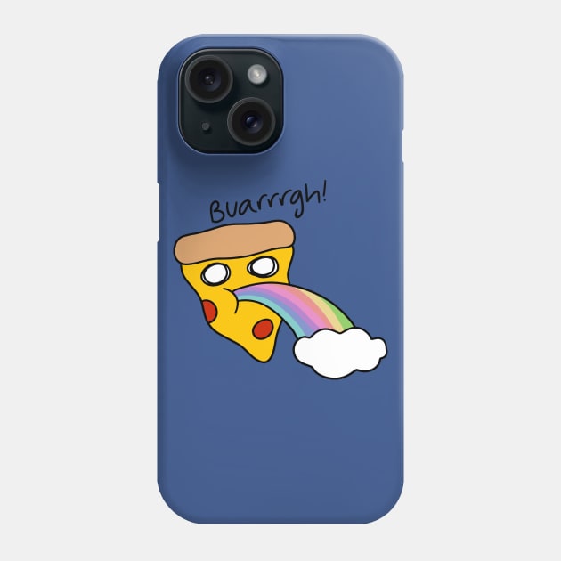 Pizza Slice Vomiting Rainbows Phone Case by saradaboru