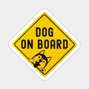 Dog on Board Bumper Magnet