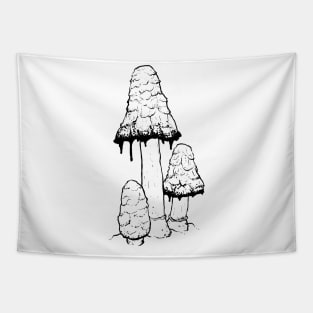 Ink Cap Mushrooms Tapestry