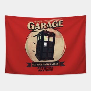 Who's Garage Tapestry