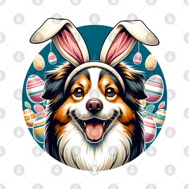 Taiwan Dog Celebrates Easter with Bunny Ears Joy by ArtRUs