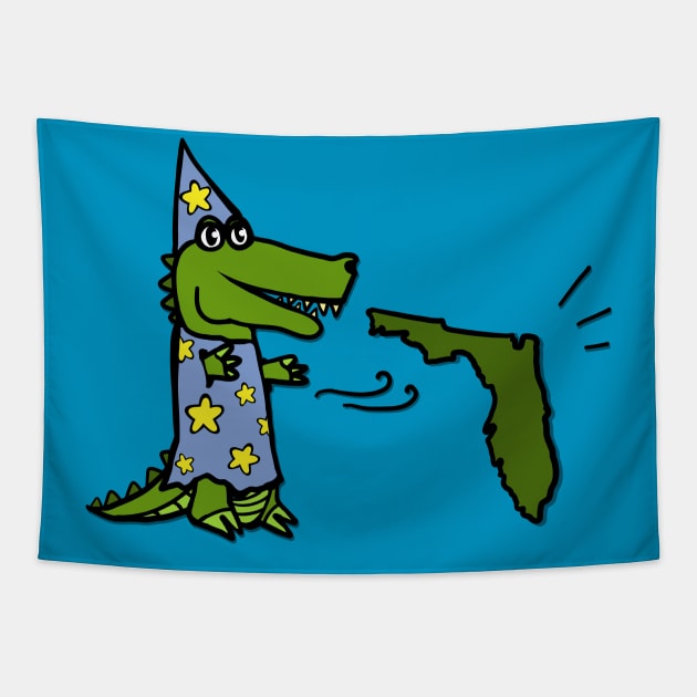 Gator Creates Florida Tapestry by Sparkleweather