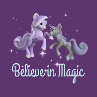 Mom and Unicorn Believe in Magic T-Shirt