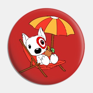 Summer Bullseye Dog Team Member Pin