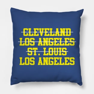 Cleveland Los Angeles St. Louis Los Angeles Football Pillow