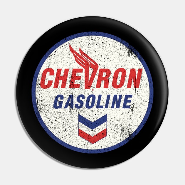 Chevron Gasoline vintage style logo Pin by G! Zone