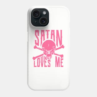 satan loves me Phone Case