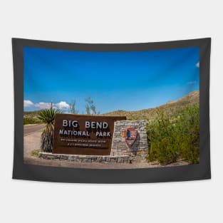 Big Bend National Park Sign Tapestry