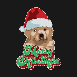 Merry Christmas Cute Funny Dog Santa Hat - Christmas Gift For Men, Women & Kids T-Shirt