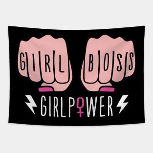 Girl Boss Girl Power Gift for Women Entrepreneurs Tapestry