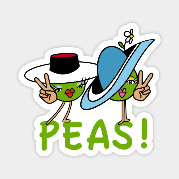 Peas! Magnet by AdrianaStore