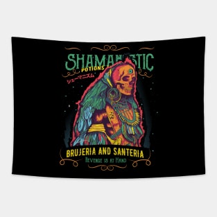 Shamanistic Skull Tapestry