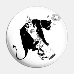 Halloween kitty Pin