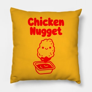 Chicken Nugget! - red Pillow