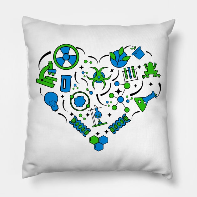 Love Biology Pillow by KsuAnn