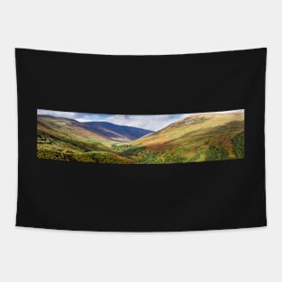 Panorama of Glen Roy in the Highlands of Scotland Tapestry