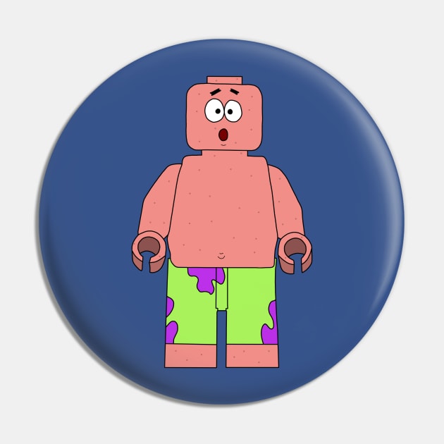 LEGO Patrick Pin by Bridge_the_Ink