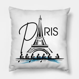 Paris summer sports rowing Pillow