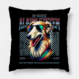 Bark Alert Borzoi Dog Pillow