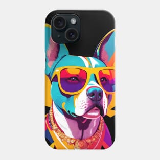 Colorful Happy Pitbull Phone Case