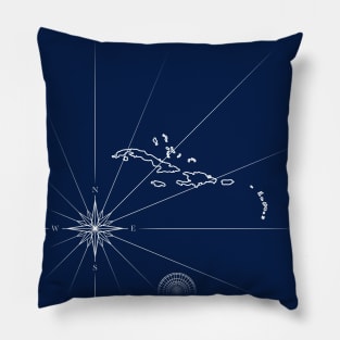 Compass rose Pillow