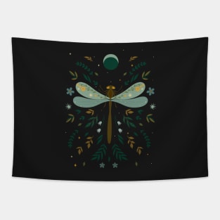 Floral Helicopter Fly Tapestry